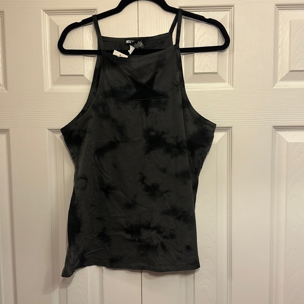 NWT HT Star Cut-out Tie Dye Tank